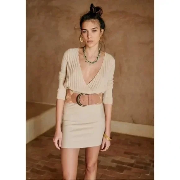 NWT Sézane Pink and Tan Carlie Belt - Picture 10 of 10